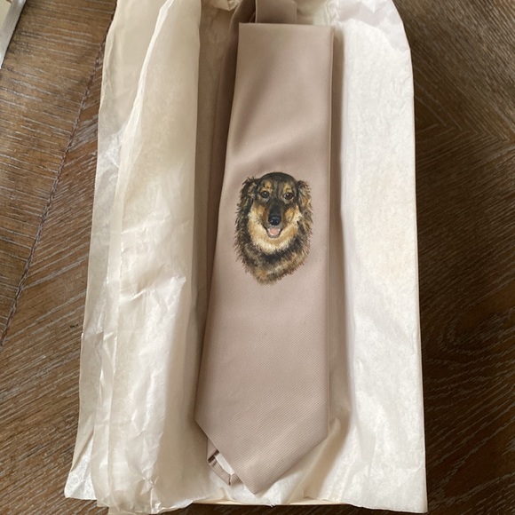 Cabralli Collection tie with dog print - Picture 4 of 8